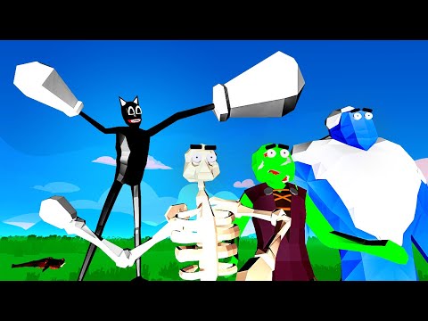 Cartoon Cat vs Monster School: Worst Assignment Ever - TABS Animation