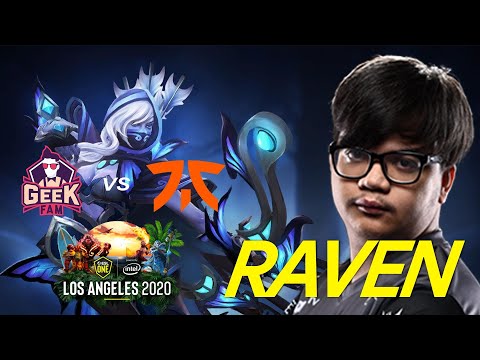 Raven "Drow Ranger" Geek Fam vs Fnatic Game 1 - ESL One Los Angeles 2020 SEA Qualifier