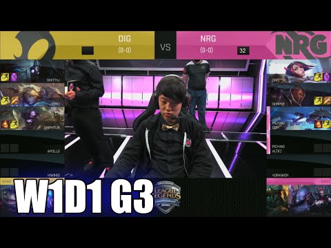 Dignitas vs NRG eSports | Week 1 Day 1 S6 NA LCS Spring 2016 | DIG vs NRG G1 W1D1