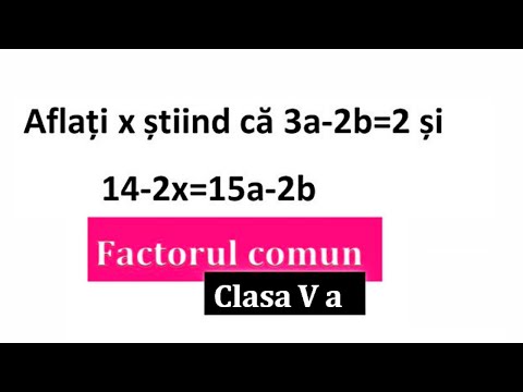 Factorul comun Clasa 5 a  #matematica #factorulcomun #clasa5matematica