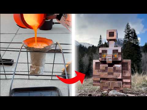 I Made a Copper Golem Out of Solid Copper