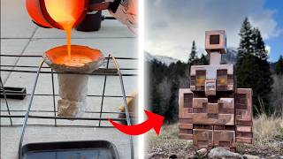 I Made a Copper Golem Out of Solid Copper