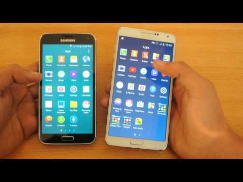 Android 5.0 Lollipop: Samsung Galaxy Note 3 vs Samsung Galaxy S5 - Apps Opening Speed Test HD