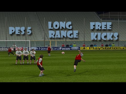 PES 5 Long range free kicks