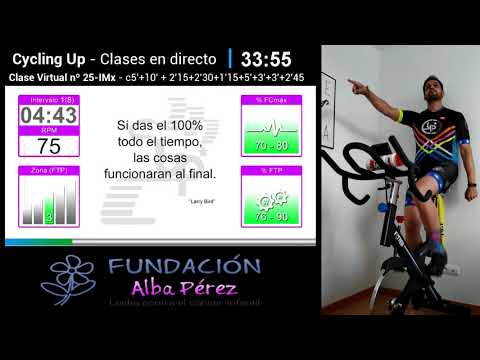 Clase Virtual Nº25 Directo Cycling Up Evento Solidario - Ciclo Indoor by David Aguado