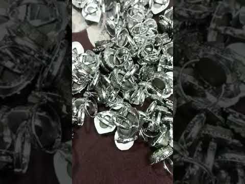 100% golden pyrite ring, size: adjustable