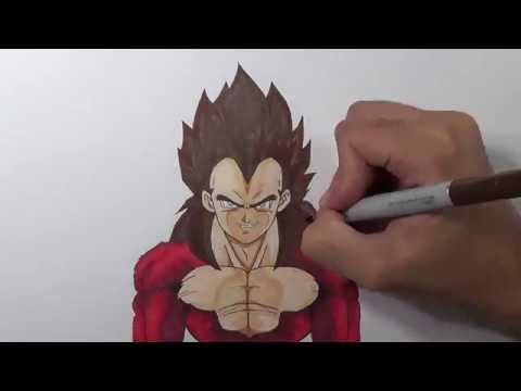 Drawing Vegeta SSJ4 | Super Saiyan 4