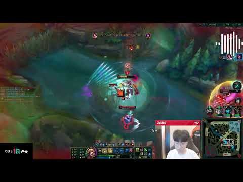 [T1 Zeus] Fiora- Hight Elo Rank Korea #shorts #leagueoflegends