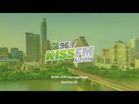 KHFI-FM 96.7: 96.7 KISS FM - Georgetown, TX - Station ID - 2/09/2024
