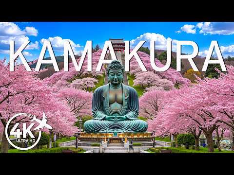 Kamakura Spring 4K 🌸 Tranquil Great Buddha, Sacred Shrines & Serene Sakura Paths