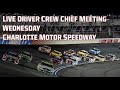 NASCAR Cup Series Drivers Meeting | Alsco Uniforms 500 at Charlotte Motor Speedway