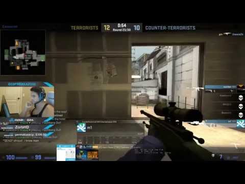 Insane Awp shots from SWAG on fREAKAZOiD's Stream