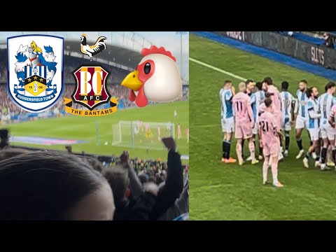 IT ALL KICKS OFF HUDDERSFIELD TOWN VS BRADFORD CITY 1-0 EFL LEAGUE ONE MATCH VLOG 