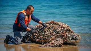 This Giant Turtle Rescue Moved Millions to Tears Around the World