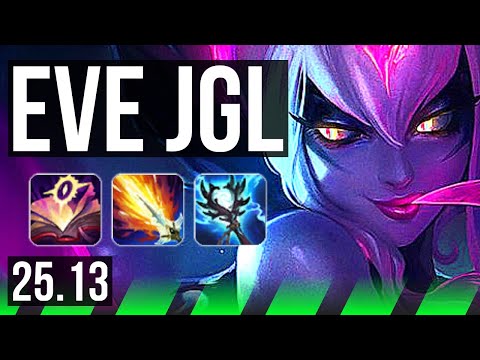 EVELYNN vs ZAC (JGL) | EUW Diamond | 25.13