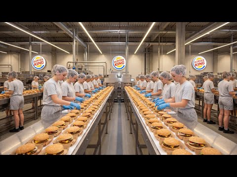 Inside a Modern Burger King Factory  Powering a $700 Billion Global Market