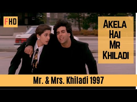 Akela Hai Mr Khiladi | Udit Narayan, Anuradha Paudwal | Mr. and Mrs. Khiladi