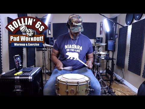 Rollin' 6s 🎲 - Daily Pad Workout! / Warmup! / Exercise!