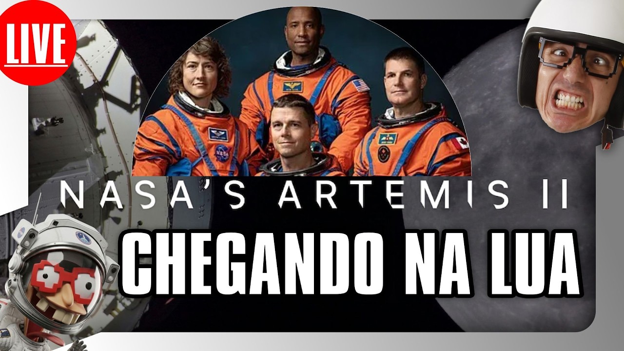 🎮🚨AO VIVO - VOANDO PELA LUA - NASA’s Artemis II Crew Flies Around the Moon #artemis
