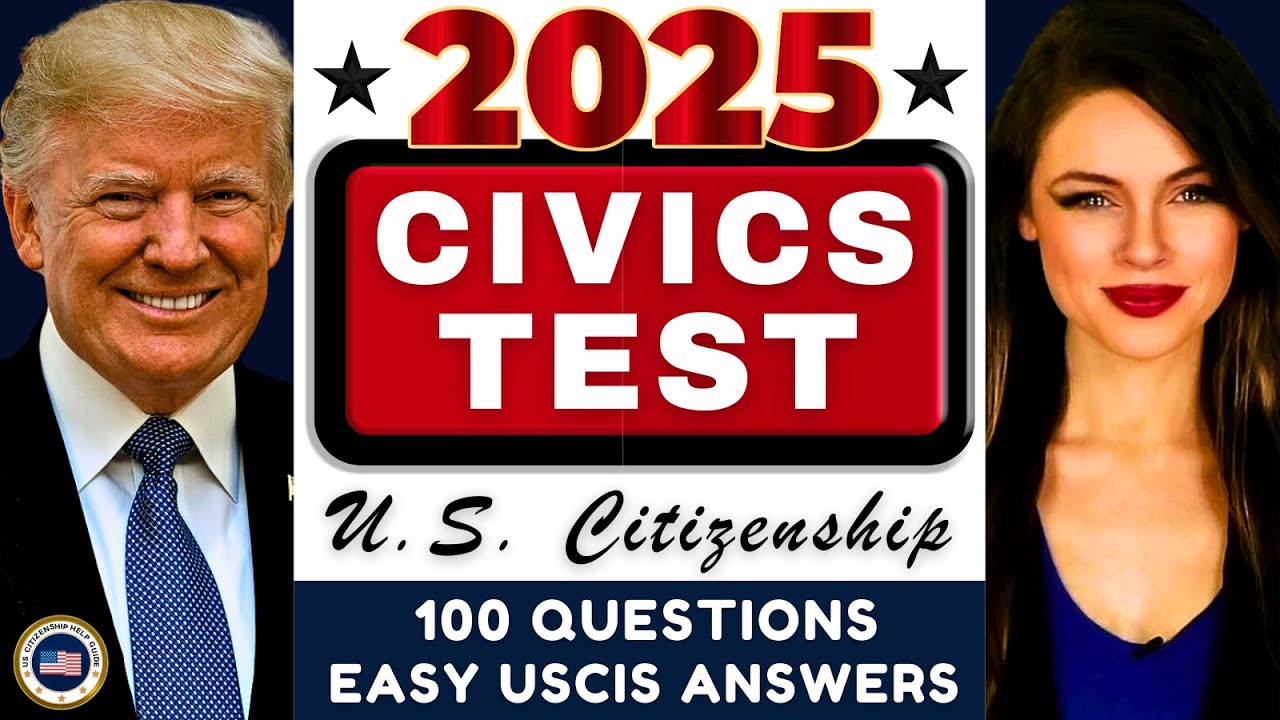 2025 USCIS Official Civics Test Questions & Answers, U.S. Citizenship (One Easy Answer) Random Order