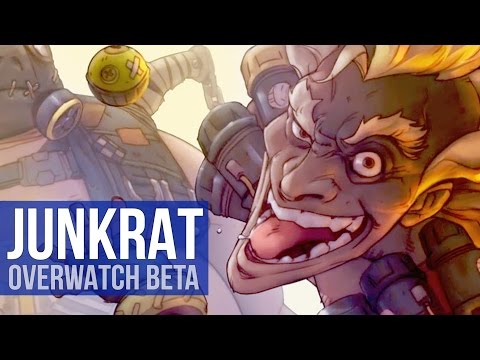 Overwatch Beta: Junkrat Gameplay!