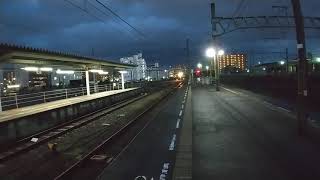 JR四国 松山駅 キハ54普通(ワンマン)列車 到着