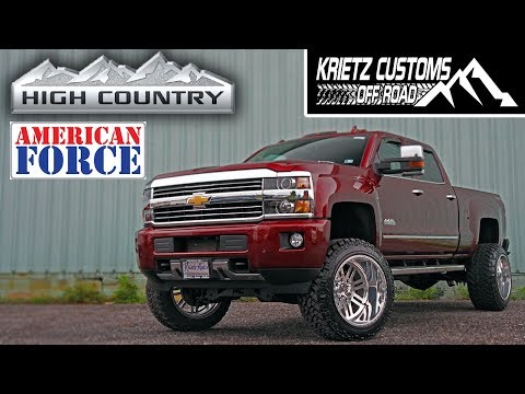 Lifted Showcase: 2016 Chevy Silverado 2500HD High Country w/ 22x14 American Force Wheels