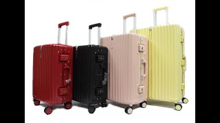 [Luggage Outlet] Contemporary Aluminium Frame Luggage with Safe Skies TSA Lock Password Change Guide