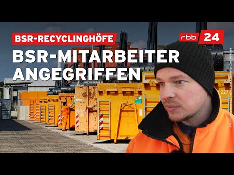 Gewalt gegen BSR-Mitarbeiter auf Berliner Recyclinghöfen