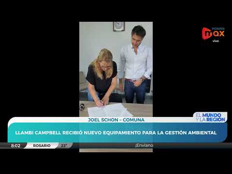 Joel Schon, Vicepresidente comunal, comentó temas actuales de importancia para Llambi Campbell