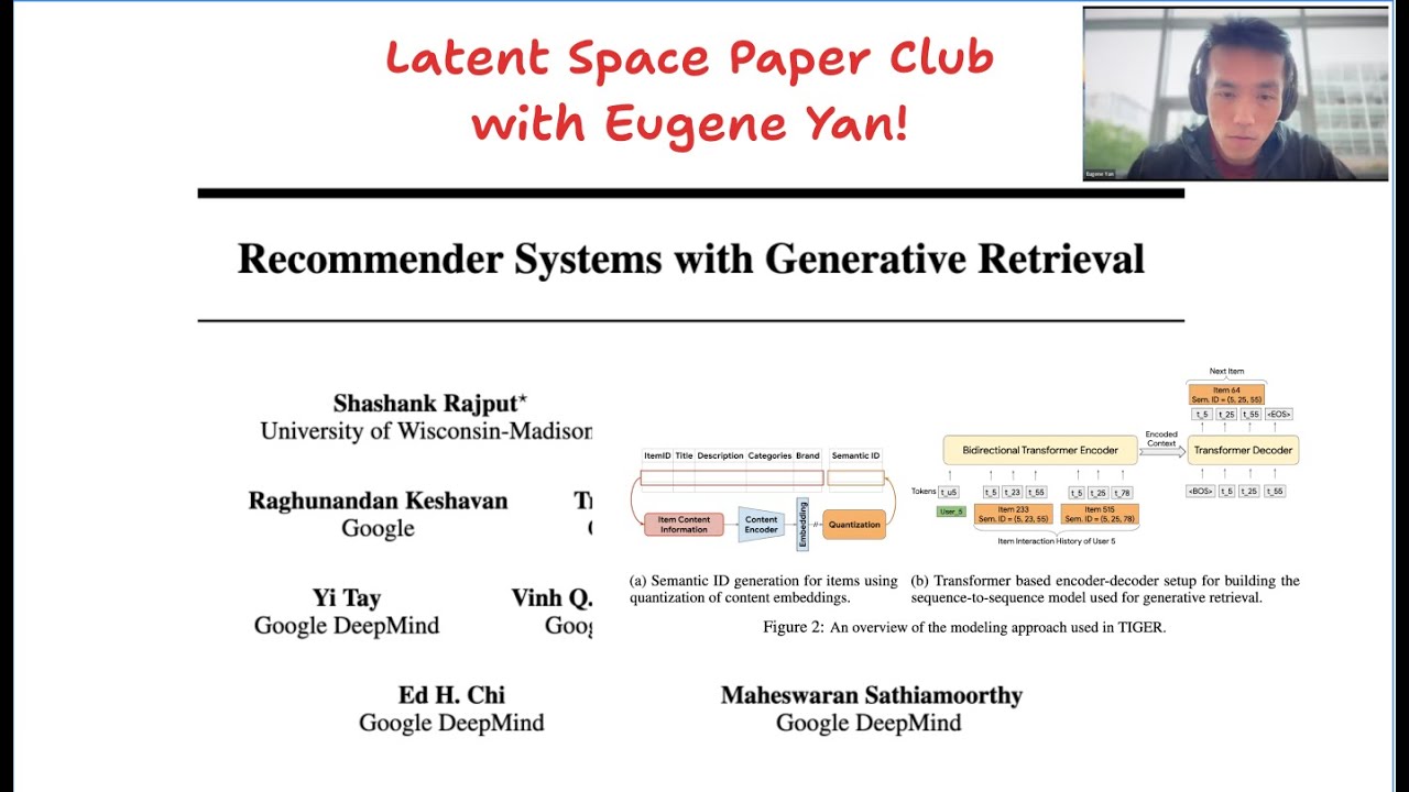 Eugene Yan on RecSys with Generative Retrieval (RQ-VAE)