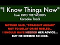 "I Know Things Now" (Broadway Version) from Into the Woods - Karaoke Track with Lyrics on Screen