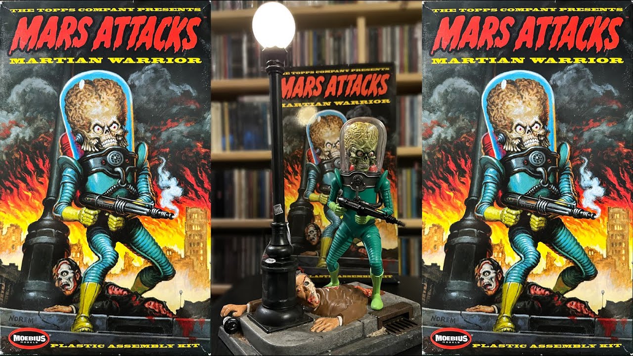 Mars Attacks Martian Warrior Model Build - Moebius Models