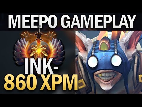 INK MEEPO WITH 860 XPM - DOTA 2 PRO GAMEPLAY