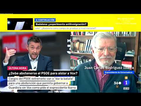 JCRIbarra's appearance on Mañaneros360, on La 1 of TVE