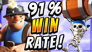 91% WIN RATE! BEST MINER WALL BREAKERS in CLASH ROYALE!