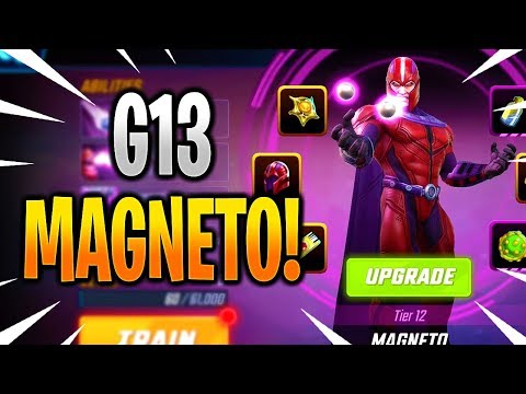 G13 MAGNETO RANK UP & GAMEPLAY! - MARVEL Strike Force - MSF