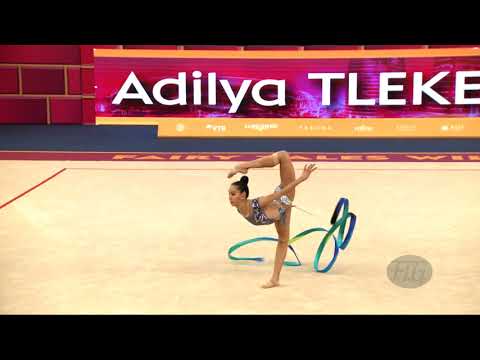 TLEKENOVA Adilya (KAZ) - 2019 Rhythmic Worlds, Baku (AZE) - Qualifications Ribbon