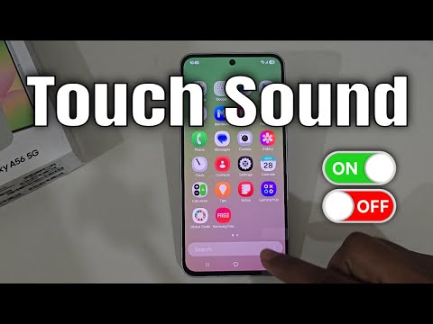 Samsung Galaxy A56: How to enable/disable touch sound on android