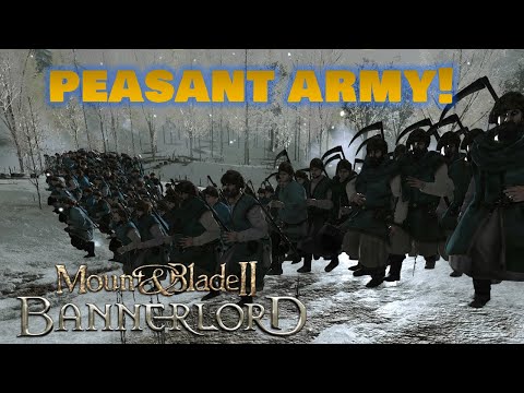 HOW GOOD IS ARMY OF 200+ PEASANTS AGAINST BATTANIAN? || BATTANIA WAR || M&B II BANNERLORD GAMEPLAY