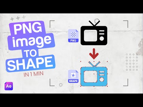 Create SHAPE From Any IMAGE in 1 MINUTE (After Effects) | 1MinShow Ep 3