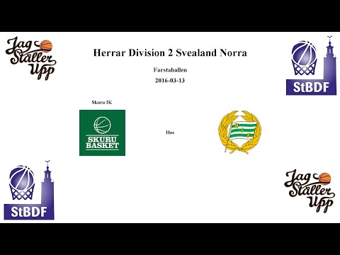 Skuru Basket (Herr) mot Hammarby Basket - 2016-03-13