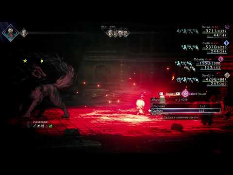 Capturing the Dreadwolf Miniboss Octopath Traveler 2