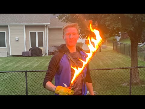 Making a real fire sword!