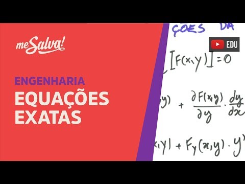 Me Salva! EQD06 - Equações Exatas - Equações Diferenciais