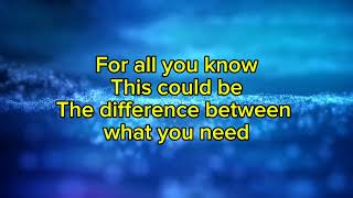 Matchbox Twenty - The Difference Karaoke (Concert Version)