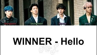 WINNER - Hello (여보세요) (Color Coded Lyrics ENGLISH/ROM/HAN)