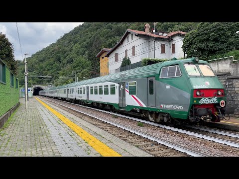 Trenord RegioExpress Milano Centrale - Sondrio. MDVC Revamp + Semipilota MDVC Mazinga + E464 #4k