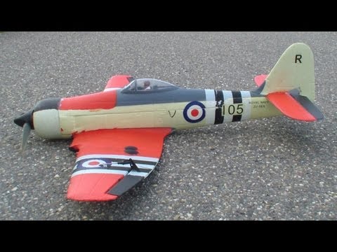 RC Hawker Sea-Fury high Speed fly