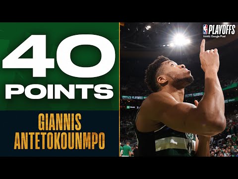 Giannis's 6th 40 PTS Career Playoff Game 👏